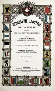 Front cover of Géographie illustrée de la Suisse a l'usage des écoles et des familles by Waser abbé