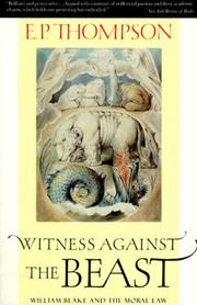 Front cover of Witness against the beast by E. P. Thompson