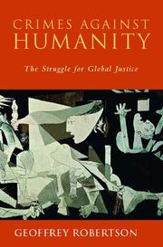 Front cover of Crimes against humanity by Geoffrey Robertson