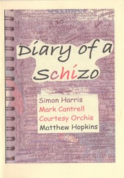 Front cover of Diary of a Schizo by Courtesy Orchis