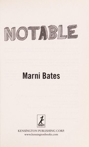 Cover of Notable by Marni Bates