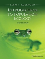 Cover of Introduction to population ecology by Larry L. Rockwood