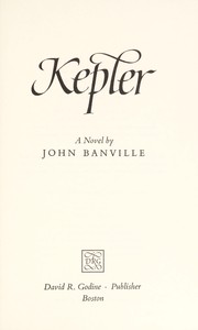 Cover of Kepler, a novel by John Banville