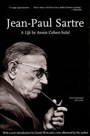 Cover of Jean-Paul Sartre by Annie Cohen-Solal