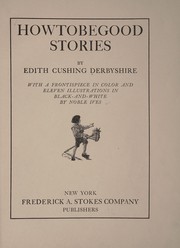 Front cover of Howtobegood stories by Edith Cushing Derbyshire