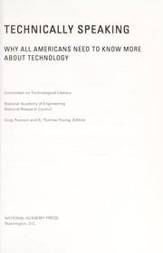 Cover of Technically speaking by Greg Pearson