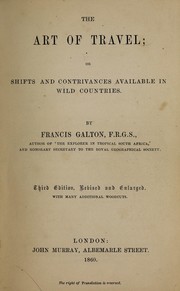 Cover of The art of travel by Sir Francis Galton