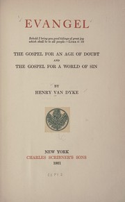 Cover of Evangel .. by Henry van Dyke