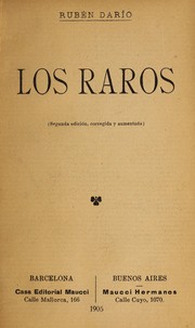 Cover of Los raros by Rubén Darío