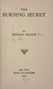 Front cover of Brennendes Geheimnis by Stefan Zweig