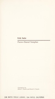 Cover of Erik Satie by Pierre-Daniel Templier