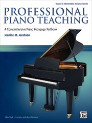 Front cover of Professional Piano Teaching by Jeanine Jacobsen
