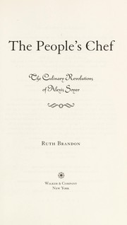 Cover of The people's chef by Brandon, Ruth.