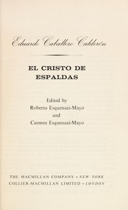 Front cover of El Cristo de espaldas by Eduardo Caballero Calderón