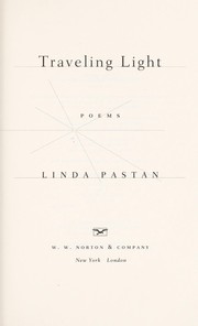 Cover of Traveling light by Linda Pastan