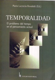 Front cover of Temporalidad : el problema del tiempo en el pensamiento actual by Mara Lucrecia Rovaletti