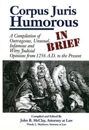 Front cover of Corpus Juris Humorous: In Brief by John B. McClay