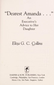 Cover of "Dearest Amanda--" by Eliza G. C. Collins