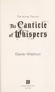 Front cover of The canticle of whispers by David Whitley