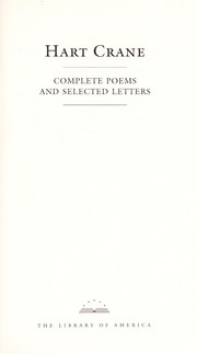 Front cover of Complete poems and selected letters by Hart Crane