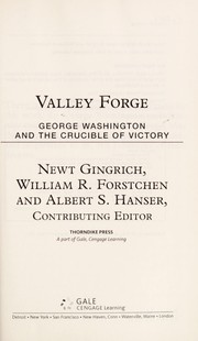 Cover of Valley Forge by Newt Gingrich