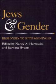 Cover of Jews and Gender by Nancy A. Harrowitz