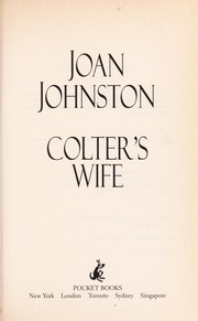 Front cover of Colter's wife by Joan Johnston