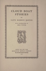 Cover of Cloud boat stories by Olive Roberts Barton