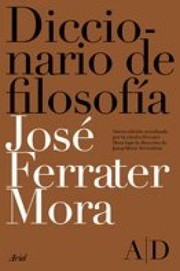 Cover of Diccionario de filosofía by José Ferrater Mora