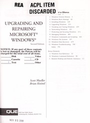 Cover of Upgrading and repairing Microsoft Windows by Scott Mueller