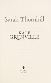 Front cover of Sarah Thornhill by Kate Grenville