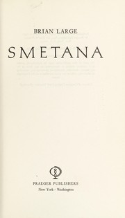 Cover of Smetana by Brian Large