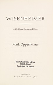 Cover of Wisenheimer by Mark Oppenheimer