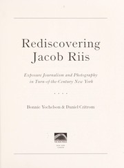 Front cover of Rediscovering Jacob Riis by Bonnie Yochelson