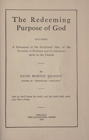 Front cover of The redeeming purpose of God by David Morton Smashey