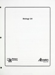 Front cover of Biology 20 by Alberta. Alberta Education
