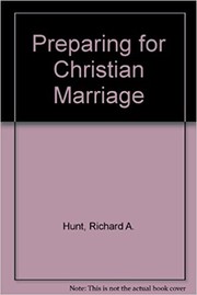 Front cover of Preparing for Christian marriage by Joan Hunt