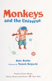 Front cover of Monkeys and the universe by Kate Banks