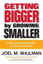 Cover of Getting bigger by growing smaller by Joel Mark Shulman