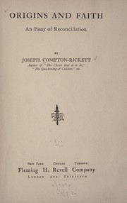 Front cover of Origins and faith by Compton-Rickett, Joseph Sir