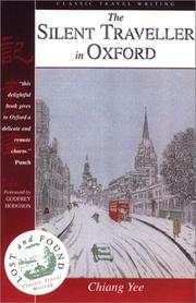 Cover of The silent traveller in Oxford by Chiang, Yee