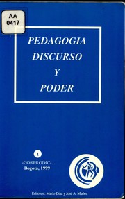 Front cover of Pedagogia, discurso y poder - 1.ED. by Mario Díaz Villa