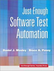 Cover of Just Enough Software Test Automation by Daniel J. Mosley