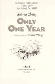 Cover of Only one year by Andrea Cheng