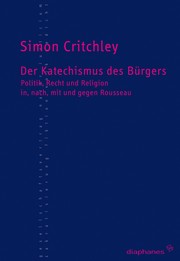 Cover of Der Katechismus des Bürgers by Simon Critchley
