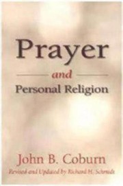 Front cover of Prayer and personal religion by John B. Coburn