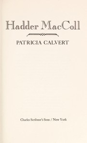 Cover of Hadder MacColl by Patricia Calvert
