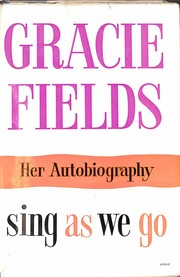 Cover of Sing as we go by Gracie Fields