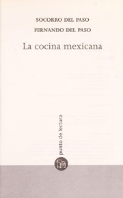 Front cover of La cocina Mexicana by Socorro del Paso