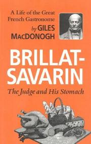 Cover of Brillat-Savarin by Giles MacDonogh